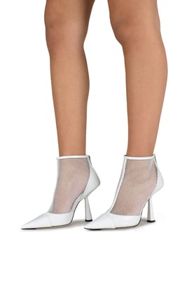 Jimmy Choo Stiefeletten Kix 100 Weiß