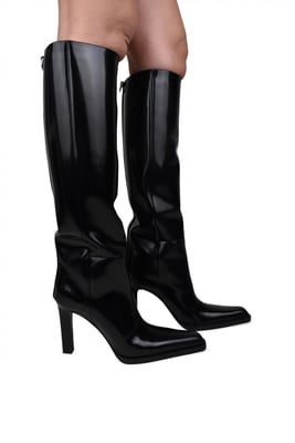 Saint Laurent Stiefel Nina Schwarz