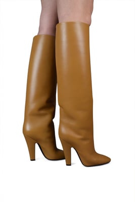Saint Laurent Stiefel Tubes 68 Kamel