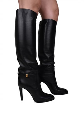 Saint Laurent Stiefel Diane Schwarz