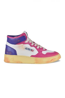 Autry Mid Super Vintage Sneakers Rosa