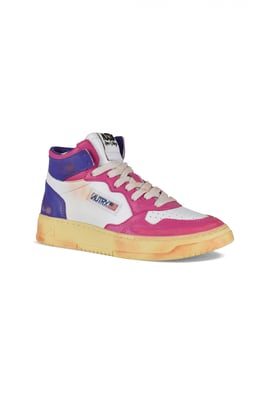 Autry Mid Super Vintage Sneakers Rosa