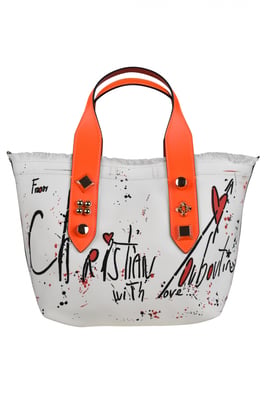 Christian Louboutin Kleine Tote Bag Frangibus Weiß