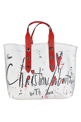 Christian Louboutin Frangibus Shopper Weiß