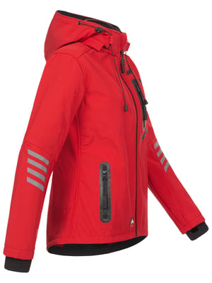 Arctic Seven Damen Softshelljacke Rot-Schwarz