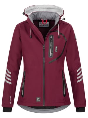 Arctic Seven Damen Softshelljacke Bordeaux-Grau