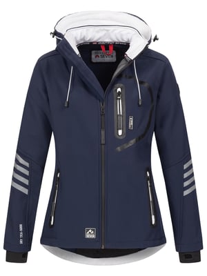 Arctic Seven Damen Softshelljacke Navy-Weiss