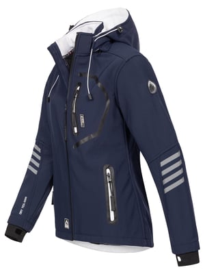 Arctic Seven Damen Softshelljacke Navy-Weiss