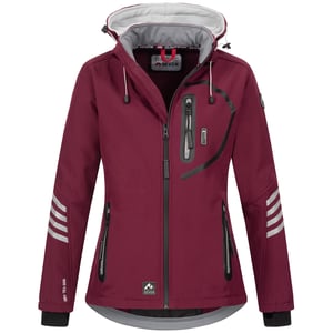 Arctic Seven Damen Softshelljacke Weinrot-Grau