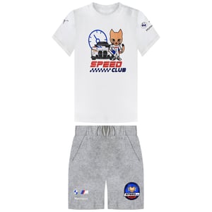 Puma BMW MMW Kinder Weiß/Grau Set