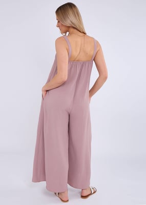 Mink Air Flow Riemchen-Overall mit weitem Bein