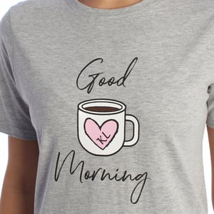 Damen-Sommerpyjama aus 100 % Baumwolle KL40000 Kurzarm-T-Shirt und Shorts, Frühlings-Sommerpyjama