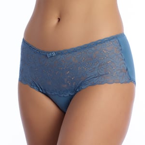 P0BVU Damen-Höschen mit hoher Taille und Spitze