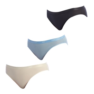 3er-Pack Les Pockets D4H00 Slips aus Stretchstoff für Damen