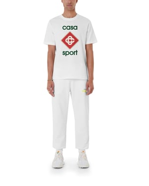 Casablanca Casa Sport Design Weißes T-Shirt