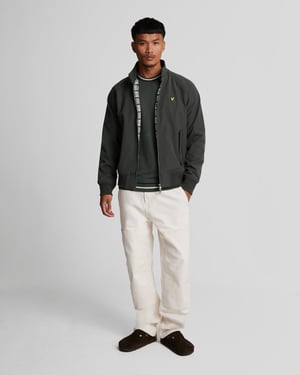 Lyle & Scott Branded Emblem Gunmetal Grey Soft Shell Jacke
