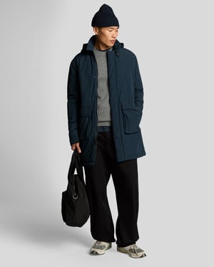 Lyle & Scott Wattierter Parka - Marineblau