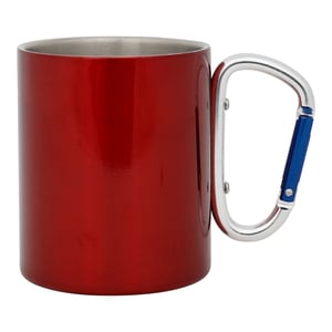 Regatta Great Outdoors Edelstahl-Tasse mit Karabiner-Haken (Rot)