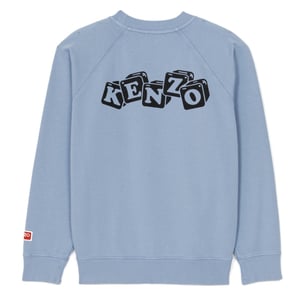 Kenzo Boke Boy Blumen-Grafik-Sweatshirt in Hellblau