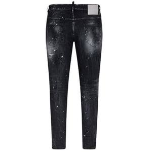 Dsquared2 Skater Jean Paint Splatter Faded Black Wash Jeans