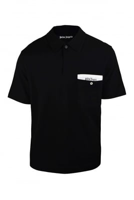Palm Angels Poloshirt Schwarz