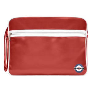 Lambretta - Herren/Damen Unisex Tasche, Retro (Burgunderrot/Weiß)
