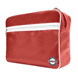 Lambretta - Herren/Damen Unisex Tasche, Retro (Burgunderrot/Weiß)