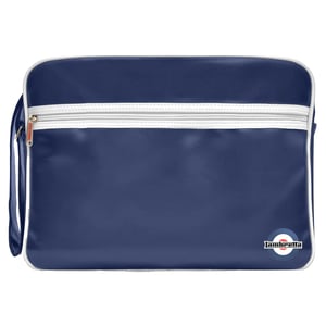 Lambretta - Herren/Damen Unisex Tasche, Retro (Marineblau/Weiß)