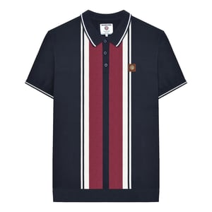 Lambretta - "Greco" Poloshirt für Herren kurzärmlig (Marineblau)