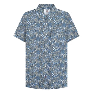 Lambretta - "SS25" Hemd für Herren (Weiß/Blau)