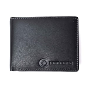 Lambretta - Leder Brieftasche Logo (Schwarz)