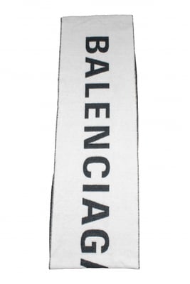 Balenciaga Schal Weiß