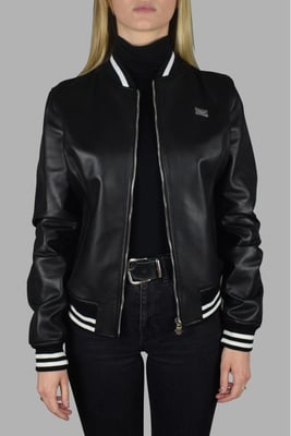 Philipp Plein Bomberjacke Schwarz