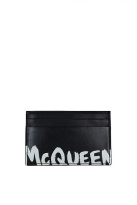 Alexander McQueen Karteninetui Schwarz