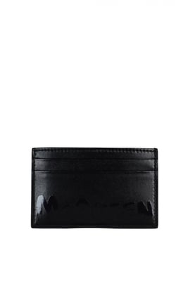 Alexander McQueen Karteninetui Schwarz