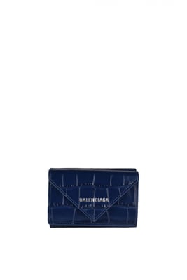 Balenciaga Geldbörse Paper Blau