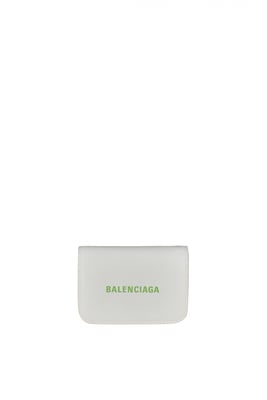 Balenciaga Mini Kartenetui Cash Weiß