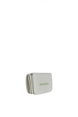 Balenciaga Mini Kartenetui Cash Weiß