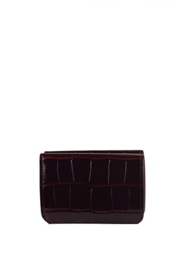 Balenciaga Mini Kartenetui Cash Bordeaux Bordeaux