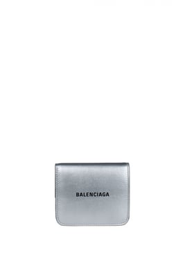 Balenciaga Mini Kartenetui Cash Silber