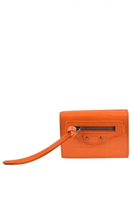 Balenciaga Neo Classic Geldbörse Orange