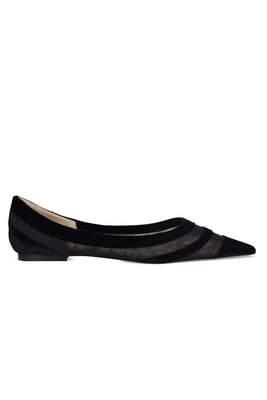 Jimmy Choo Ballerinas Love Schwarz