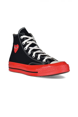 Comme des garçons Hohe Sneakers Chuck Taylor Schwarz
