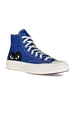 Comme des garçons Hohe Sneakers Chuck Taylor Blau