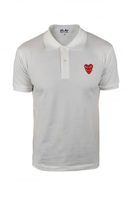 Comme des garçons Poloshirt Weiß