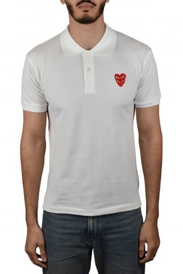 Comme des garçons Poloshirt Weiß