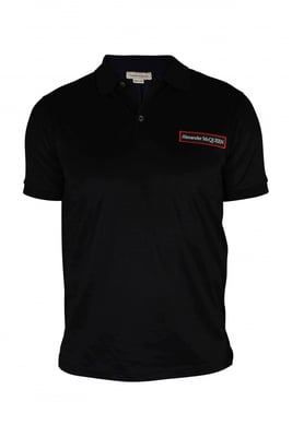 Alexander McQueen Polo Schwarz