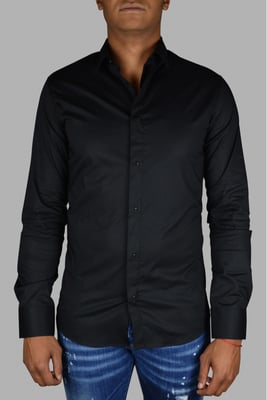 Philipp Plein LS Skull Hemd Schwarz