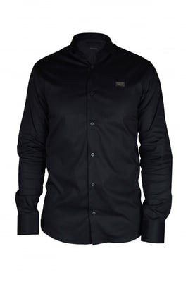 Philipp Plein Diamond Cut LS Iconic Hemd Schwarz