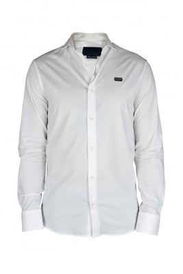 Philipp Plein Diamond Cut LS Iconic Hemd Weiß